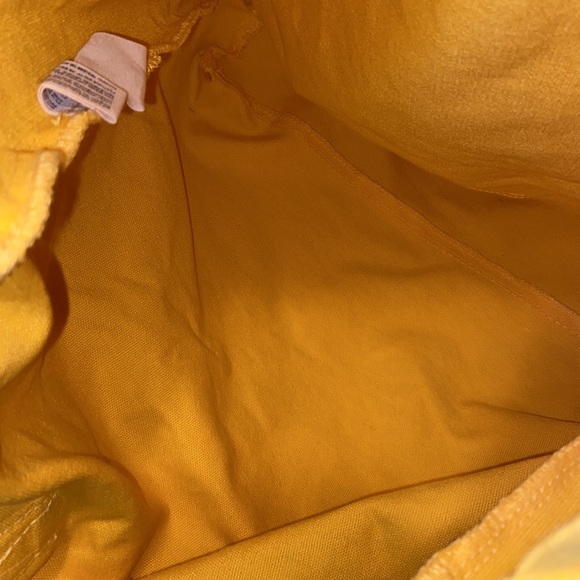 XOXO Brand NWOT Yellow Canvas Tote Bag - Picture 4 of 4